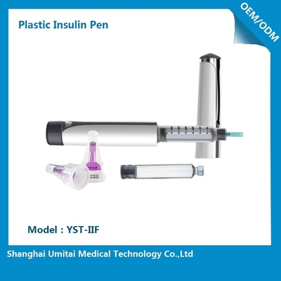 De plastic Pen van de Diabetesinsuline met Schaal van de het Mechanisme de Grote Vertoning van de Precisietransmissie